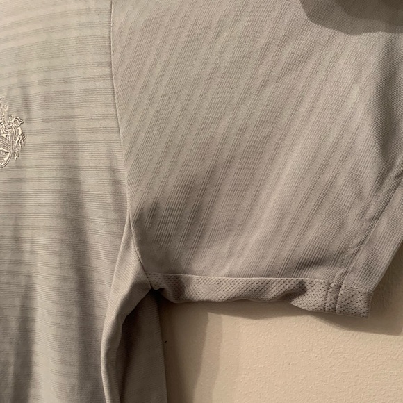 Adidas Trump International Golf Links Scotland Climacool Golf Polo Shirt Grey XL - Picture 4 of 12